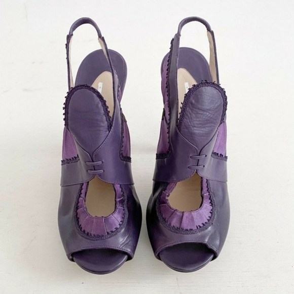 π― Nicholas Kirkwood Peep-Toe Corset Platforms - Picture 5 of 17